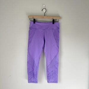 Ivivva Lululemon Girl's Purple Crop Athletic Leggings Size 14
